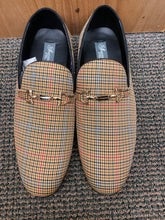 Load image into Gallery viewer, Successos Tan Plaid red bottom slip-on dress shoes sizes 7-15

