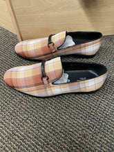 Load image into Gallery viewer, Successos Tan Plaid red bottom slip-on dress shoes sizes 7-15
