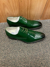Load image into Gallery viewer, Giovanni Joel Green Leather Hand-made Lace-up Dress Shoes
