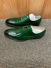 Load image into Gallery viewer, Giovanni Joel Green Leather Hand-made Lace-up Dress Shoes
