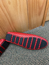 Load image into Gallery viewer, Terroni Italian Design Black/Red Gucci Print Men&#39;s Slip-on Dress/Diver Shoes
