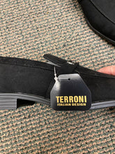 Load image into Gallery viewer, Terroni Italian Design Black Suede Men’s Slip-on Dress Shoes
