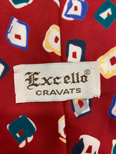 Load image into Gallery viewer, Excello Cravats Red Multicolored Tie
