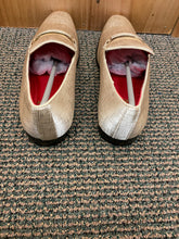 Load image into Gallery viewer, After Midnite Champagne Red Bottom Smoking Slip-on Dress Shoe Style: 6979
