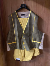 Load image into Gallery viewer, Pallini Yellow/Gold 3-Piece Suit 56R
