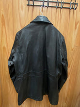 Load image into Gallery viewer, JakeWood Leather Genuine Leather Double Breasted Peacoat Jacket Style #2045
