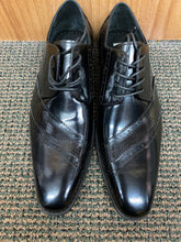Load image into Gallery viewer, Giovanni Miles Black Leather Hand-made Lace-up Dress Shoes
