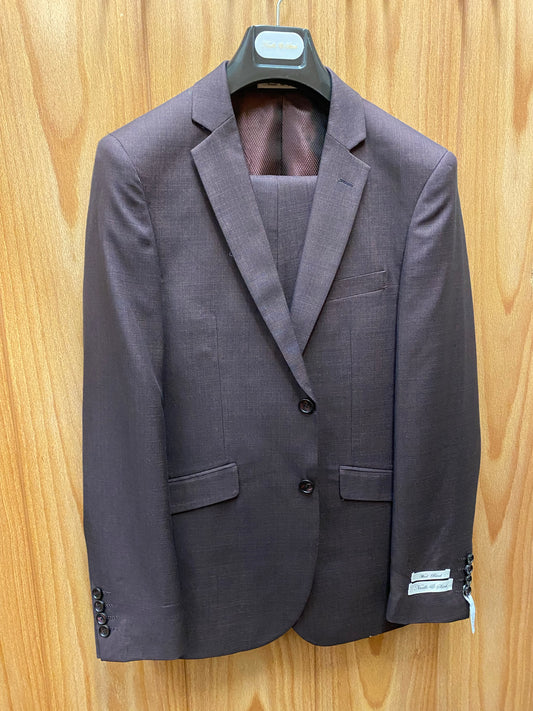 Needle & Stitch Burgundy Wool Blend 2-Piece Suit 38R