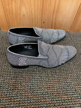 Load image into Gallery viewer, After Midnite Exclusive Ozzy Silver Spike Men’s Smoking Slip-on Red Bottom Men’s Dress/Prom Shoes
