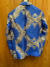 Load image into Gallery viewer, Cielo Royal Blue/Gold 1-Button Blazer
