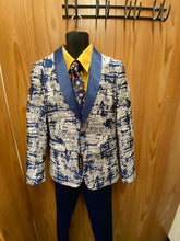 Load image into Gallery viewer, Blu Martini Blue Slim Fit Tuxedo 9254-Snapduo 812
