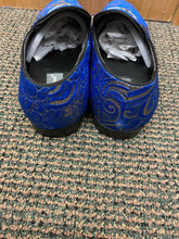 Load image into Gallery viewer, Successos Blue/Gold Smoking Slippers/Mens dress shoes
