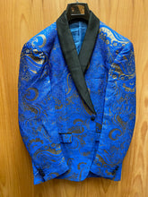 Load image into Gallery viewer, Cielo Blue/Gold Blazer 34R-54R
