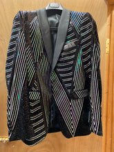 Load image into Gallery viewer, Cielo black Sequins Sports coat/Blazer
