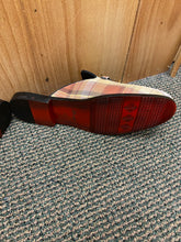 Load image into Gallery viewer, Successos Tan Plaid red bottom slip-on dress sandals sizes 7-15
