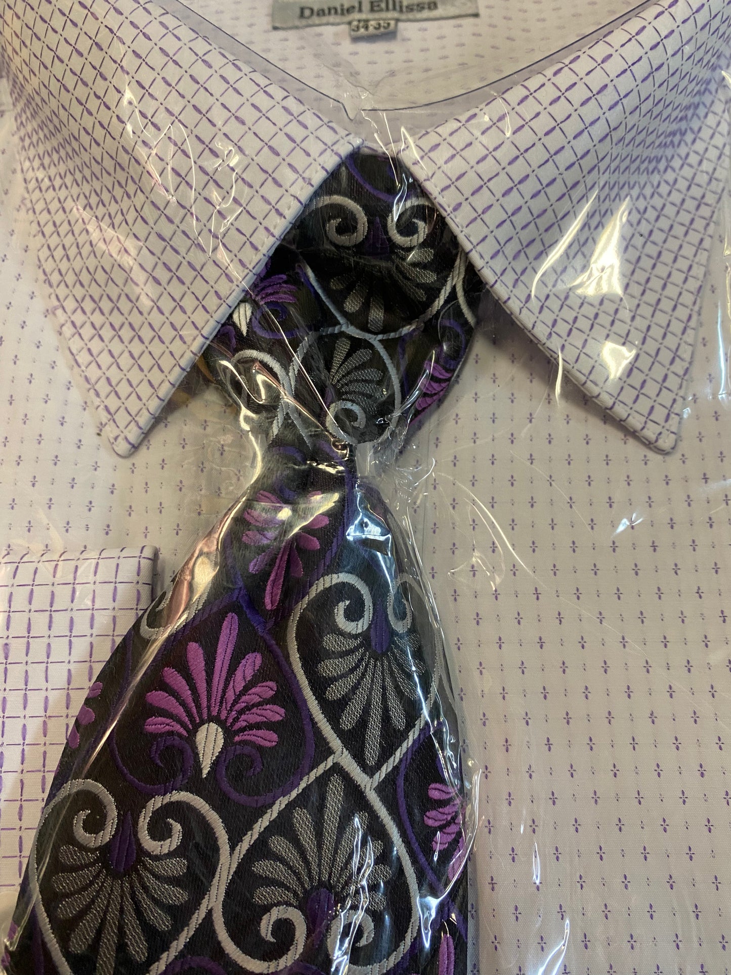 Daniel Ellissa DS3792P2 Purple Dress Shirt