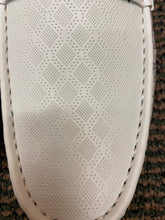 Load image into Gallery viewer, Terroni Italian Design White Gucci Print Smoking Men&#39;s Slip-on Dress/Driver Shoe
