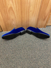 Load image into Gallery viewer, Terroni Italian Design Royal Blue Suede-like Smoking Slip-on Men’s Dress Shoes
