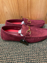 Load image into Gallery viewer, Terroni Italian Design Burgundy Paisley Print Men's Slip-on Dress/Driver Shoes
