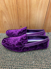 Load image into Gallery viewer, After Midnite Purple Paisley Slip-on Men&#39;s Dress/Driver Shoes Sizes 7-13 Style 6913
