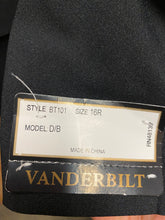 Load image into Gallery viewer, Vanderbilt Black Double Breasted Tuxedo Size 16
