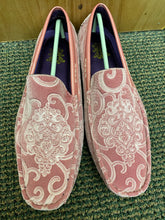 Load image into Gallery viewer, After Midnite Light Pink Paisley Smoking Driver Slip-on Shoes Sizes 8-13 Style Number 6913
