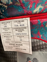 Load image into Gallery viewer, Kent &amp; Park Teal Blue Floral Print Blazer
