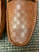Load image into Gallery viewer, Terroni Italian Design Cognac Smoking Slip-on Men Dress/Driver Shoe w/LV buckle
