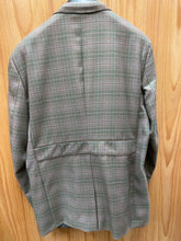 Load image into Gallery viewer, Royal Diamond 100% Wool Purple Green Grid Blazer 46L
