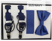 Load image into Gallery viewer, Endless Knot Suspender with Matching Bow Tie
