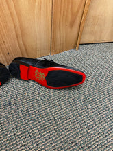 Load image into Gallery viewer, After Midnite Black Red Bottom Smoking Slip-on Dress Shoe Style: 6979
