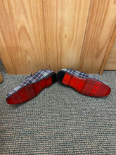 Load image into Gallery viewer, Successos Black/White/Red Plaid red bottom slip-on dress shoes sizes 7-15
