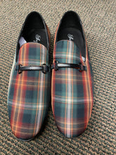Load image into Gallery viewer, Successos Green Plaid red bottom slip-on dress shoes sizes 7-15
