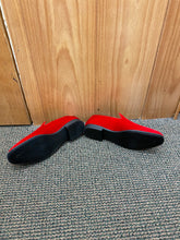 Load image into Gallery viewer, Terroni Italian Design Red Suede-like Smoking Slip-on Men’s Dress Shoes

