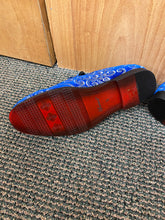 Load image into Gallery viewer, Successos Royal Blue Suede Men’s Red Bottom Dress Shoes Sizes 7-15
