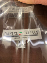 Load image into Gallery viewer, Daniel Ellissa DS3001 Dark Brown Convertible cuff Men’s Dress Shirt
