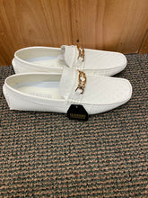 Load image into Gallery viewer, Terroni Italian Design White Diamond Print Men&#39;s Slip-on Dress Shoes Size 8.5-13

