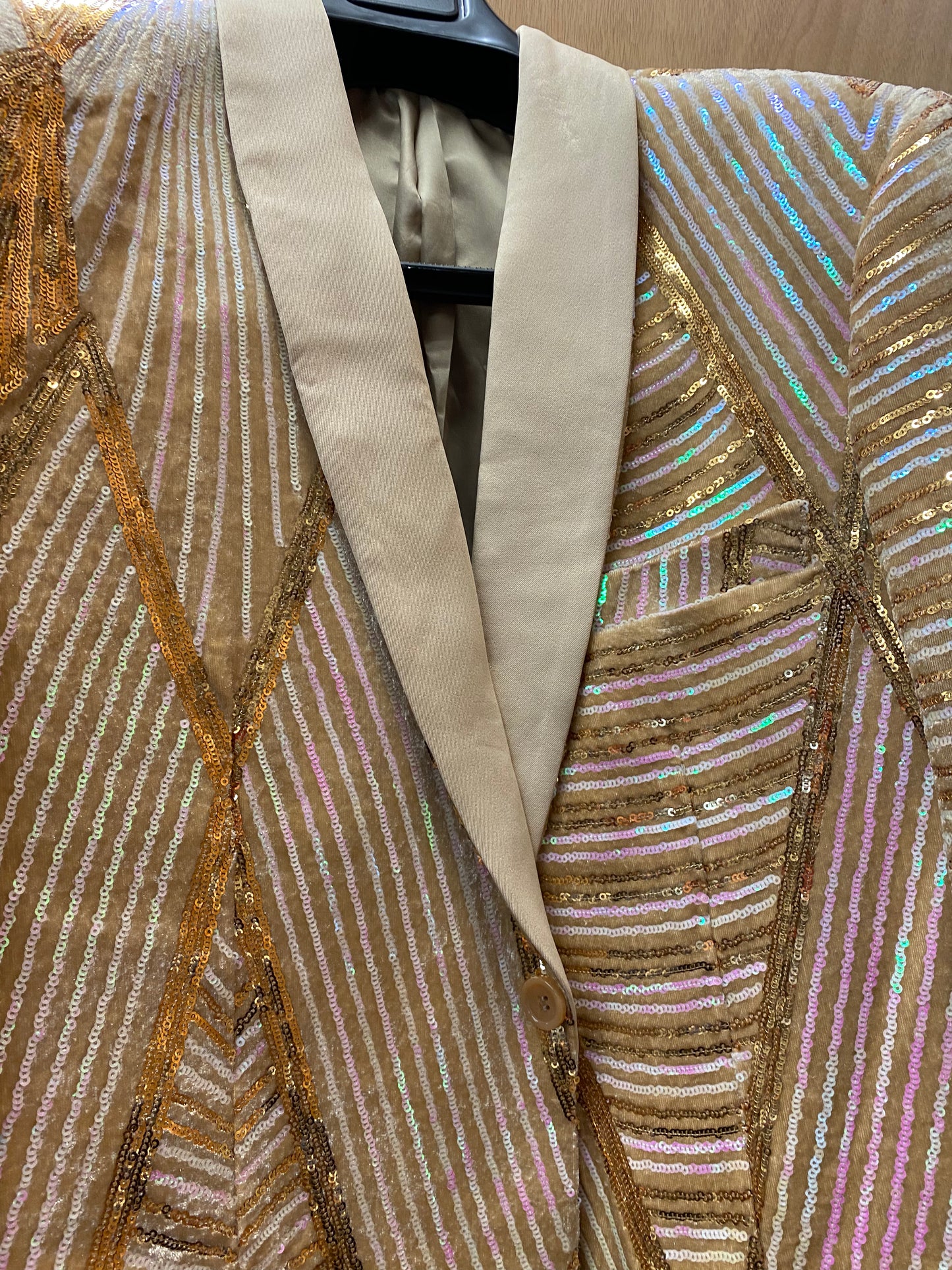 Cielo Gold Sequins Sports coat/Blazer