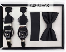 Load image into Gallery viewer, Endless Knot Suspender with Matching Bow Tie
