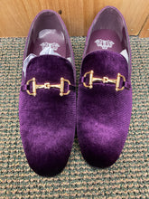 Load image into Gallery viewer, Royal Shoes Purple Smoking Slip-on Men’s Dress Shoes LF-9100 Sizes 8-13

