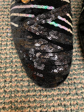 Load image into Gallery viewer, Successos Black Sequins Men’s Red Bottom Dress Shoes Sizes 7-15
