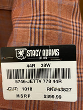 Load image into Gallery viewer, Stacy Adams Brick Checkered 3-piece suit 44R
