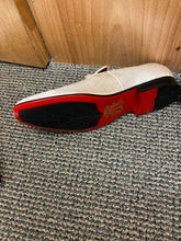 Load image into Gallery viewer, After Midnite Champagne Red Bottom Smoking Slip-on Dress Shoe Style: 6979
