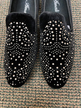 Load image into Gallery viewer, Amali Abbey-445 Black/Silver Men’s Slip-on Dress Shoes Sizes: 14 &amp; 15
