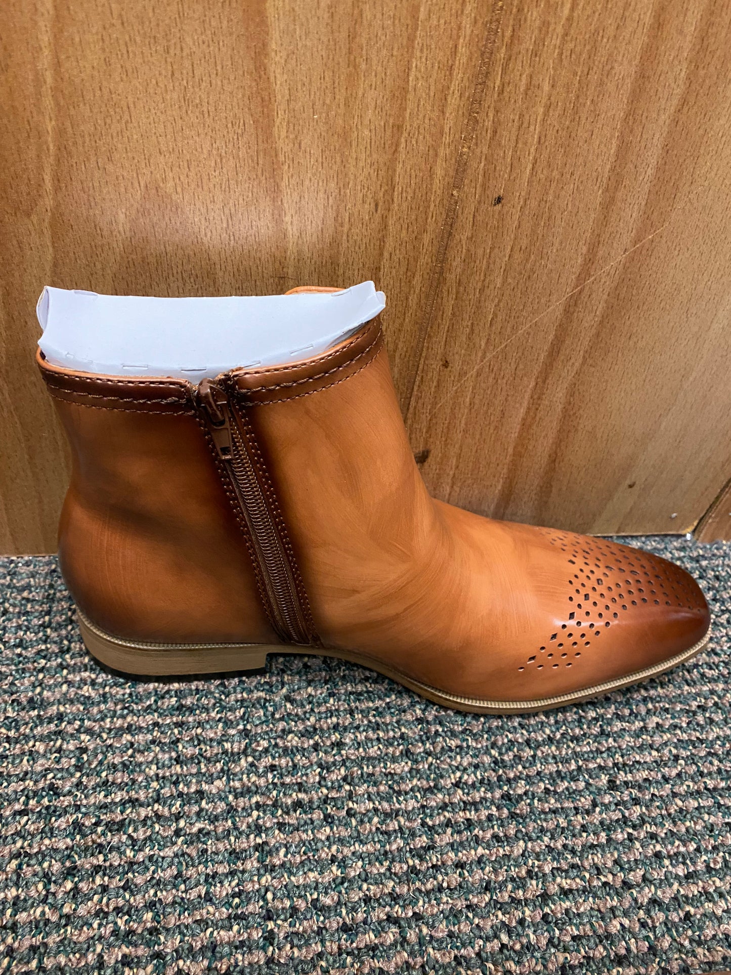 Antonio Cerrelli Tan Chelsea Boots Style 6983