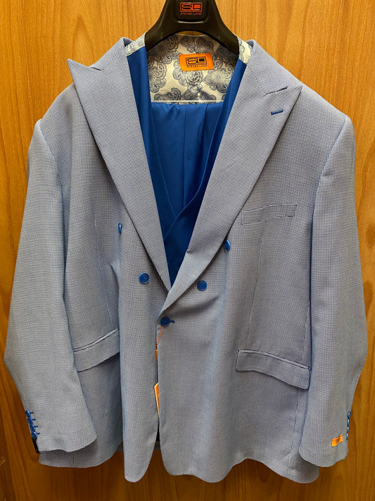 Steven Land Blue 3-Piece Suit 60L SL77-510