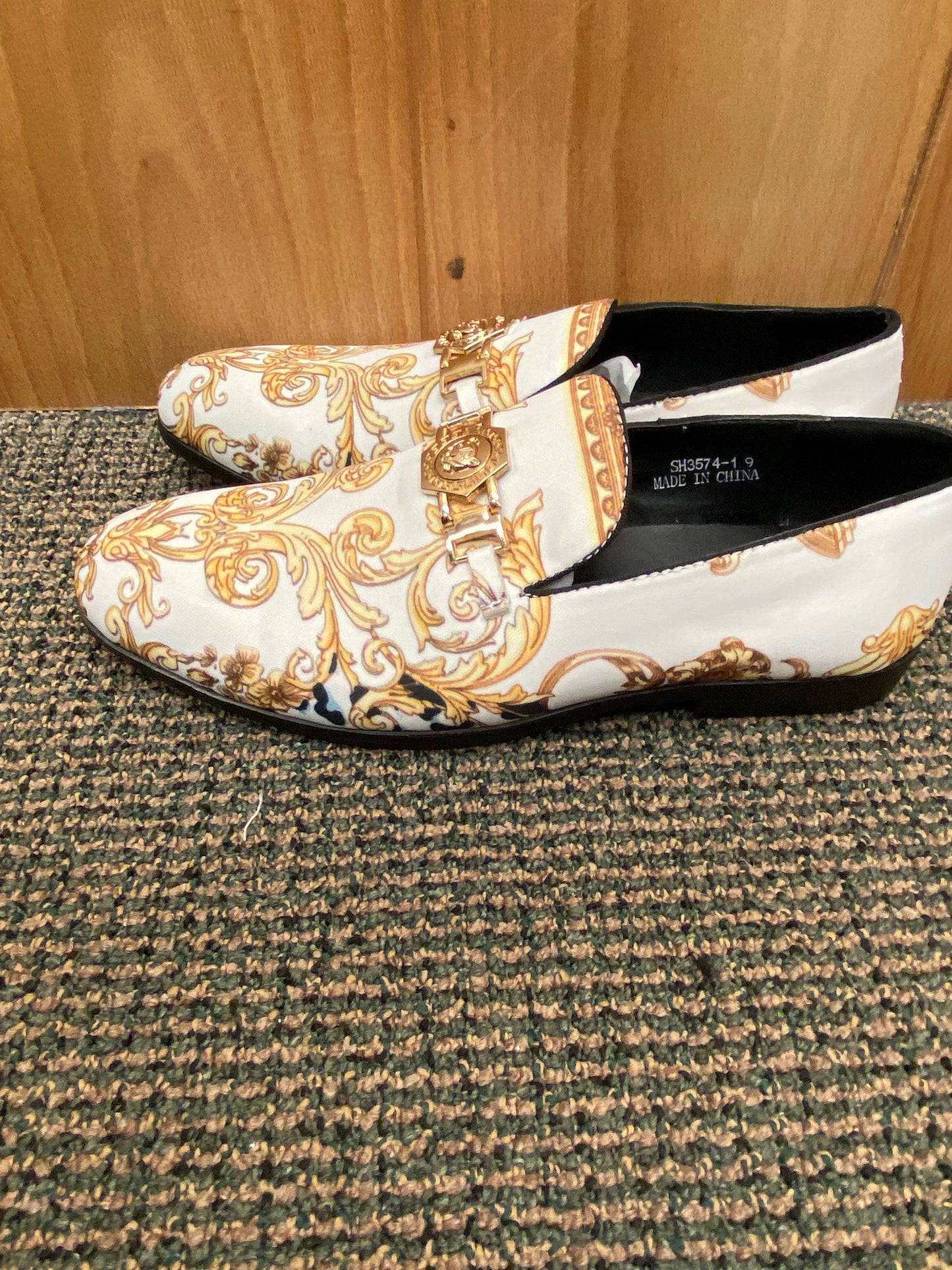 Success White Versace Print Shoes Sizes 8-13