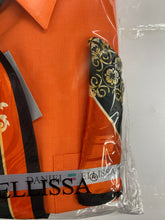 Load image into Gallery viewer, Daniel Ellissa DS3001 Orange Convertible cuff Men’s Dress Shirt
