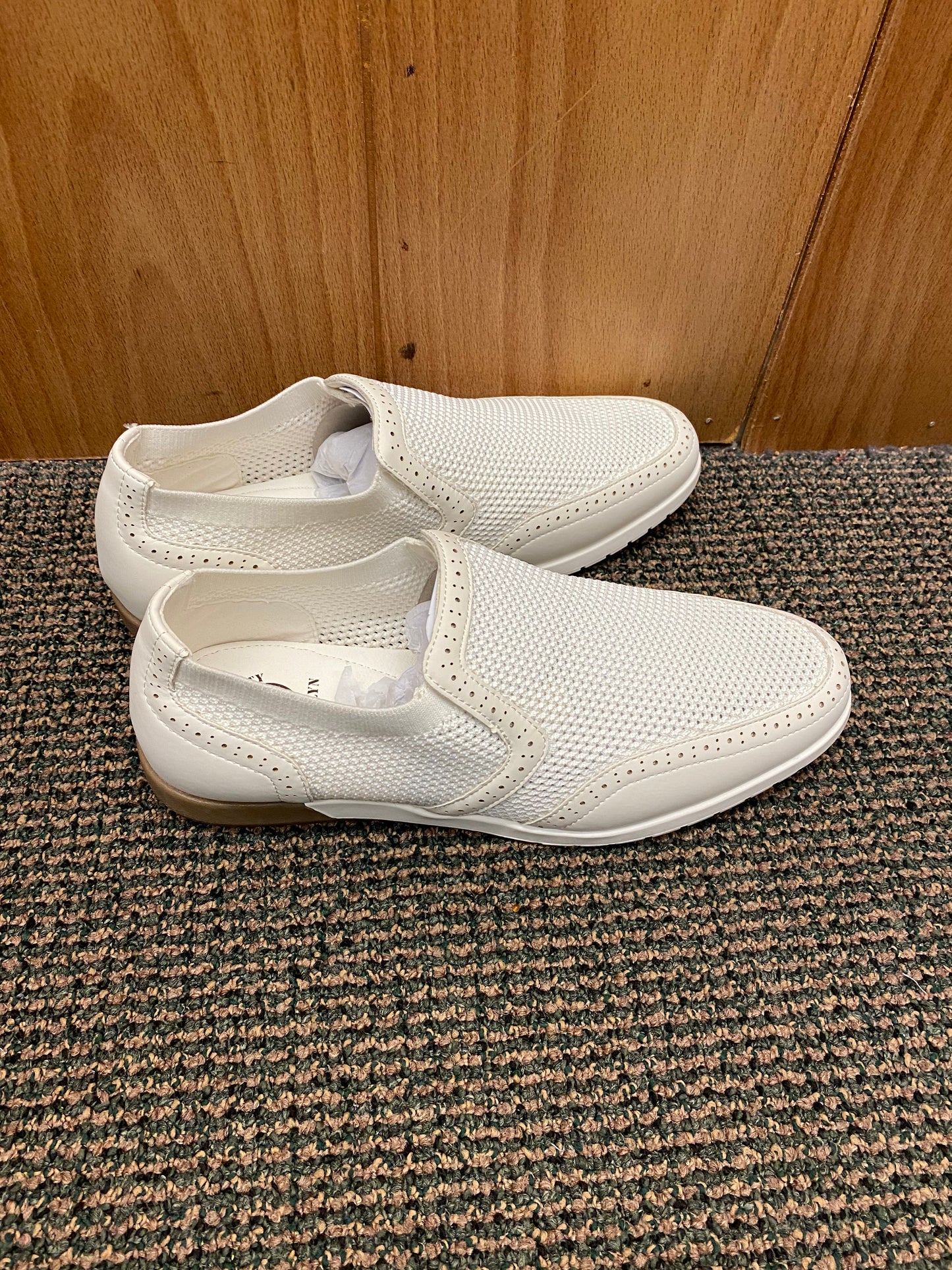 718 Brooklyn New York Mesh White slip-on Casual Men’s Shoe Style: 6916