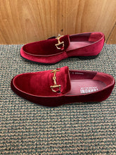 Load image into Gallery viewer, Terroni Italian Design Burgundy Suede-like Smoking Slip-on Men’s Dress Shoes
